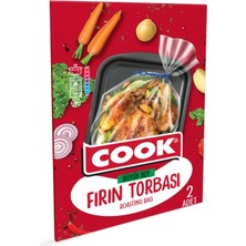 Cook Fırın Torbası - X8 Adet Büyük Boy 45 cm x 50 cm (2 Adet/Kutu İçi)