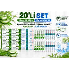 Epinafol Sensitive Diş Macunu 20 Li Set Anti Tartar Aloe Vera Buz Jeli Hediyeli