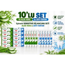 Epinafol Sensitive Diş Macunu 10 Lu Set Anti Tartar Aloe Vera Buz Jeli Hediyeli