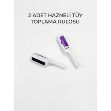 Myclean 2 Adet Hazneli Tüy Toplama Rulosu - Yıkanabilir Tekrar Kullanılabilir Kedi Köpek Tüy Temizleme Aparatı Seti