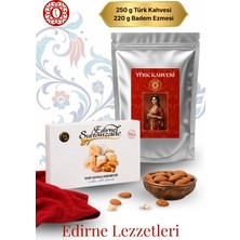 Orta Kavrulmuş Türk Kahvesi ve Kavala Kurabiyesi Edirne Lezzetleri Hediye Seti 250+250 gr