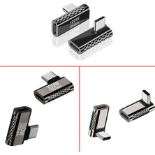 Keepro 90 Derece Typec Set L Typec Çevirici Set Dik Typec Set