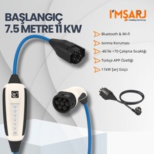 Nrgkick 11KW 16A Taşınabilir Şarj Istasyonu (Başlangıç Set 7.5m Ev Prizli Schuko Uyumlu Wifi+Bluetooth Ac Mobil Wallbox)
