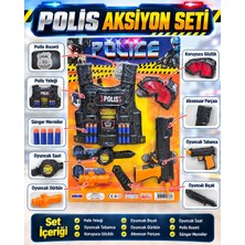 Hepsilazım Oyuncak Komando Bordo Bere Asker Polis Seti Hedefli Dart Seti Yelekli Aksiyon Seti 10-16 Parça