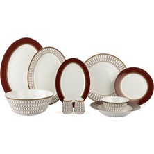 Mikasa Moor Palais Kırmızı 58PRÇ Yemek Takımı