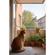 Nodes Balkon Filesi - Kedi Filesi - Çocuk Filesi - Beyaz - Tüm Ebatlar