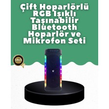 Global Yüksek Ses Güçlü Kablosuz Hoparlör  Karaoke Mikrofonlu