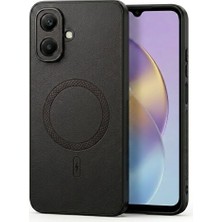 Alstrap Infinix Smart 10 Uyumlu Deri Dokulu Magsafe Özellikli Kamera Çerçeveli Kılıf