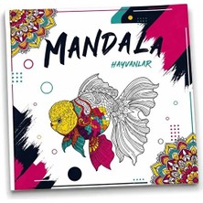 Dokuz Yayınları Mandala Boyama Kitabı Hayvanlar 24 Sayfa Boyut 20X20