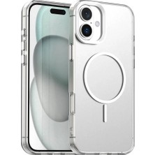 Nezih Case Apple Iphone 16 ile Uyumlu Magsafe Şarj Özellikli Kamera Korumalı Renkli Yarı Saydam Silikon Kılıf
