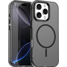 Nezih Case Apple Iphone 16 Pro ile Uyumlu Magsafe Şarj Özellikli Kamera Korumalı Renkli Yarı Saydam Silikon Kılıf