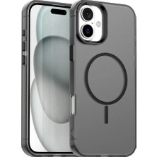Nezih Case Apple Iphone 16 ile Uyumlu Magsafe Şarj Özellikli Kamera Korumalı Renkli Yarı Saydam Silikon Kılıf