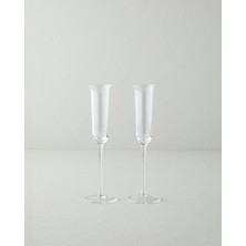 English Home Lustrous Kristal 2’li Kahve Yanı Flüt Kadeh 85 ml Şeffaf