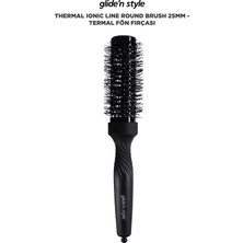 Glide'n Style Thermal Ionic Line Round Brush 25mm - Termal Fön Fırçası