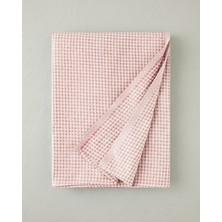 English Home Modern Grid Çift Kişilik Pike 180X220 cm Pembe