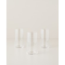 English Home Clario Kristal 3'lü Bardak 520 ml Şeffaf