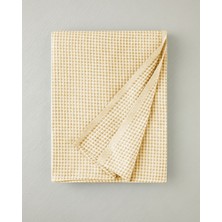 English Home Modern Grid Çift Kişilik Pike 180X220 cm Sarı