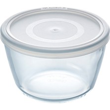 Pyrex Cook&freeze Cam Yuvarlak Kapaklı Saklama Kabı 1,1 L Beyaz