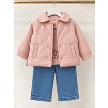 Ecoo Kids Kız Trikolu Yelekli Takım