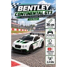 Farbu Oyuncak 1:14 Ölçekli Bentley GT3 2.4GHz Uzaktan Kumandalı 4 Fonksiyonlu LED Farlı Yarış Arabası