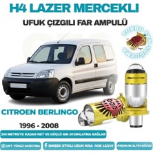 OtoÇizgi Citroen Berlingo 1996 - 2008 Lazer Mercekli Ufuk Çizgili Far Ampulü Araç Motosiklet LED Şimşek Etkili