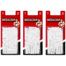 Bin1çeşit Beyaz Plastik Dübel 12X35 mm 420 Adet Set