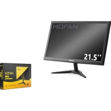 Mofan MF22 21.5 Inç LED Monitör Dahili Hoparlörlü HDMI VGA 75Hz 1680X1050 Siyah