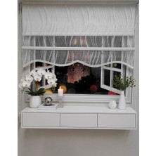 İREMKARAHOME Çift Mekanizmalı Tül ve Stor Perde - Model 5