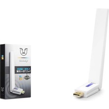 Nonap W169 USB Wifi Bluetooth 4.2 Adaptörü 650 Mbps 5 Ghz Dual Band Beyaz