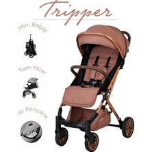 Baby Care Tripper Kabin Tipi Bebek Arabası - Kahverengi (BC-270-N)