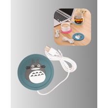 Global Totoro Desenli USB Bardak Isıtıcı Kahve Çay Sıcak Tutucu Altlık