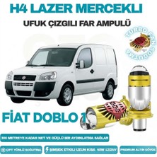 OtoÇizgi Fiat Doblo 1 2000 - 2005 Lazer Mercekli Ufuk Çizgili Far Ampulü Araç Motosiklet LED Şimşek Etkili