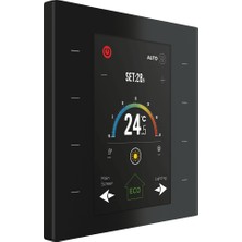 Interra ITR328-1101 - Just Touch-8 Buton Touch Panelli-Siyah Cam