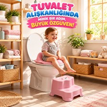 Çocuk Klozet Adaptörü Kulplu Kaymaz Tuvalet Eğitim Aparatı Ergonomik ve Taşınabilir Çocuk Klozet Oturağı