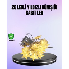 Global 5 Metre Yıldız Şeklinde LED Şerit Işık Sabit Beyaz Aydınlatma