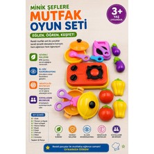 Brother Toys 12 Parça Mutfak Seti Ocak Tencere Tava Bıçak Patlıcan Domates Biber