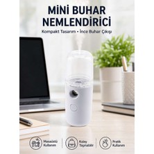 Bin1çeşit Mini Şarjlı Buhar Nemlendirici – Taşınabilir, Enerji Tasarruflu, Kablosuz Kullanım Yeni Nesil