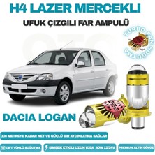 OtoÇizgi Dacia Logan 2004 - 2012 Lazer Mercekli Ufuk Çizgili Far Ampulü Araç Motosiklet LED Şimşek Etkili