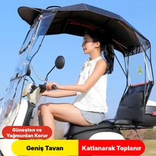Techmaster Motorsiklet Scooter Tentesi Yağmur Rüzgar Korumalı Gölgelik