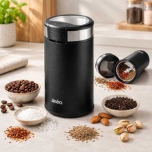Bin1çeşit Kahve & Baharat Öğütücü 200W, 50G Çelik Bıçak