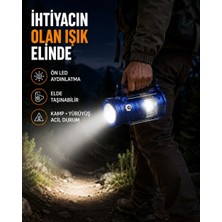 Bin1çeşit USB Şarjlı Çok Fonksiyonlu Kamp Feneri – Taşınabilir ve Dayanıklı