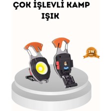 Bin1çeşit Şarj Edilebilir Çok Amaçlı Mini Fener – Güvenlik Düdüklü, Kompakt ve Hafif Tasarım
