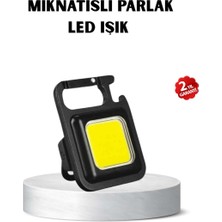 Bin1çeşit USB Type-C Şarjlı Mini Fener – Manyetik, Katlanabilir ve Şişe Açacaklı Tasarım