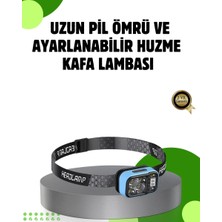 Royaleks 53 Modlu Süper Parlak LED Kafa Lambası Type C Şarjlı Güç Göstergeli