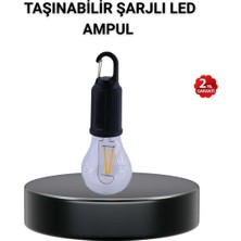 Bin1çeşit Taşınabilir Şarjlı LED Kamp Lambası – Type-C Girişli ve Kancalı Tasarım