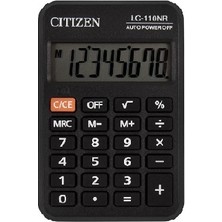 Citizen LC-110NR Cep Hesap Makinası Siyah