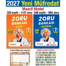 Tonguç Akademi 7. Sınıf 2027 Tüm Dersler Sayısal Sözel Zoru Soru Bankası Seti Maarif Model