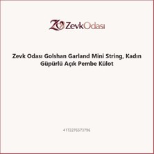 Zevk Odası Golshan Garland Mini String, Kadın Güpürlü Açık Pembe Külot