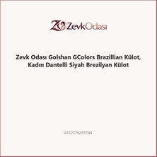 Zevk Odası Golshan Gcolors Brazillian Külot, Kadın Dantelli Siyah Brezilyan Külot