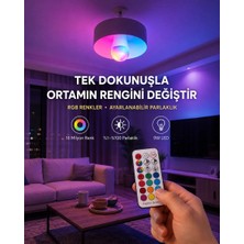 Elvasta Dmtk- Eldm- Elva- Kumanda Destekli Çok Renkli Akıllı LED Ampul Yeni Nesil El Tk